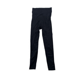 Blanqi Everyday Maternity Leggings Medium Black Belly Support 25" Inseam 26-27